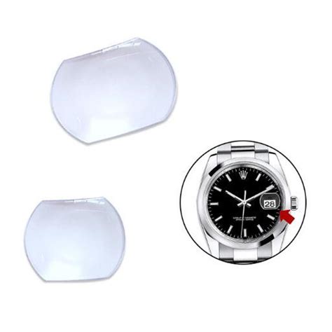 date magnifier for watch crystal.